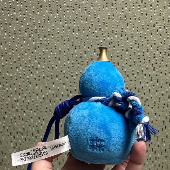 Blue Plush Keychain Accessory - Picture 3 of 4